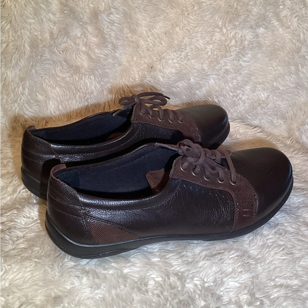 Padders sonnet  dual fit system Brown Leather comfort Shoes size 9 super wide